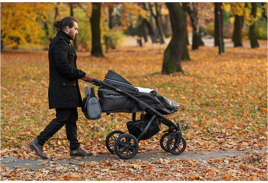Sensillo Universal Waterproof Stroller Footmuff with Fleece Lining 100x46cm Gray