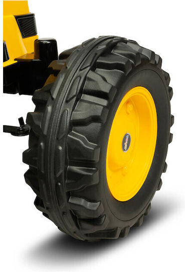Kinderfahrzeug mit Traktor Elektrisch mit Anhänger Gelb für 3+ Jahre