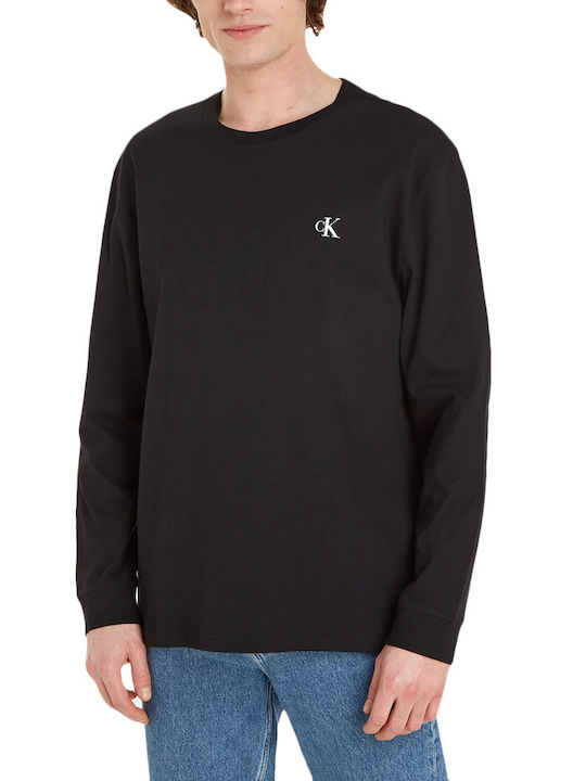 Calvin Klein Men's Long Sleeve Blouse Black