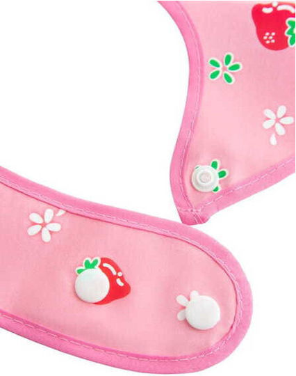 Bocioland Fabric Baby Bib with Pocket Grey