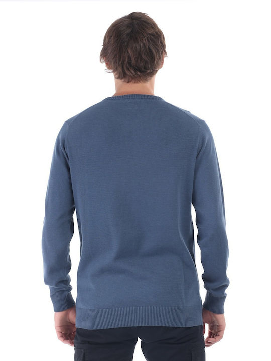 District75 Men's Long Sleeve Blouse Blue