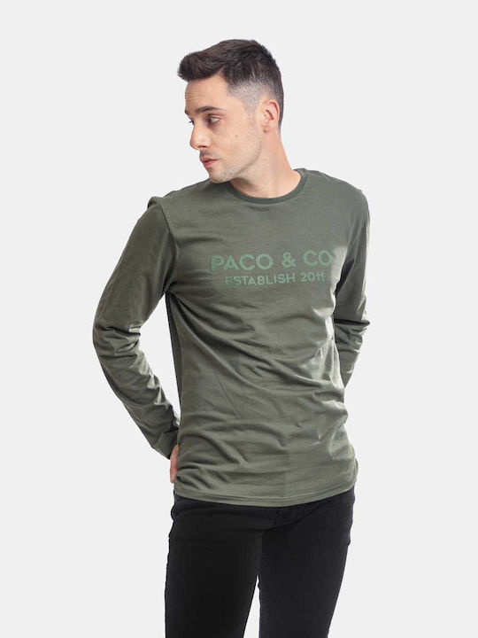 Paco & Co Men's Long Sleeve Blouse Khaki