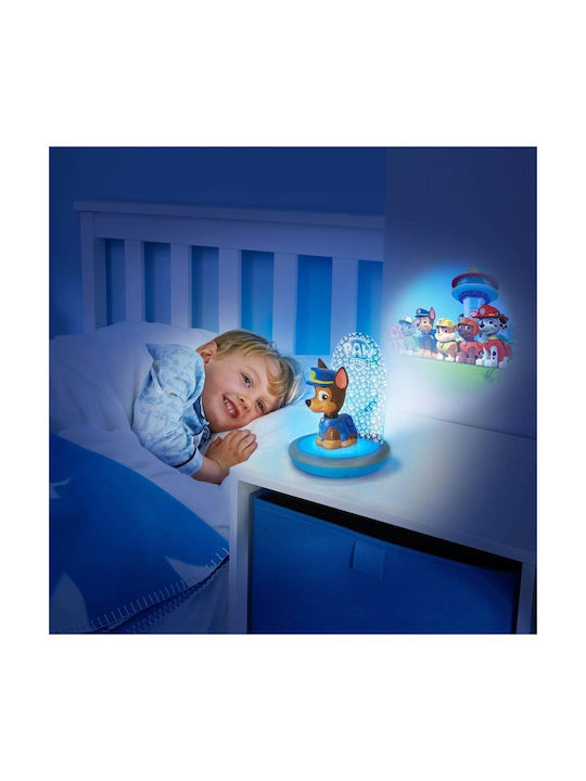Paw Patrol Φωτάκι Νυκτός LED Μπαταρίας Πολύχρωμo Θερμό