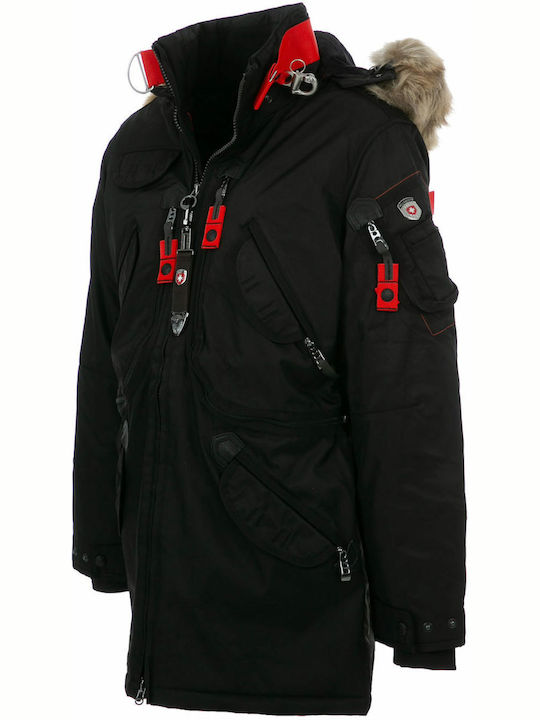 Wellensteyn Men's Winter Parka Jacket Black