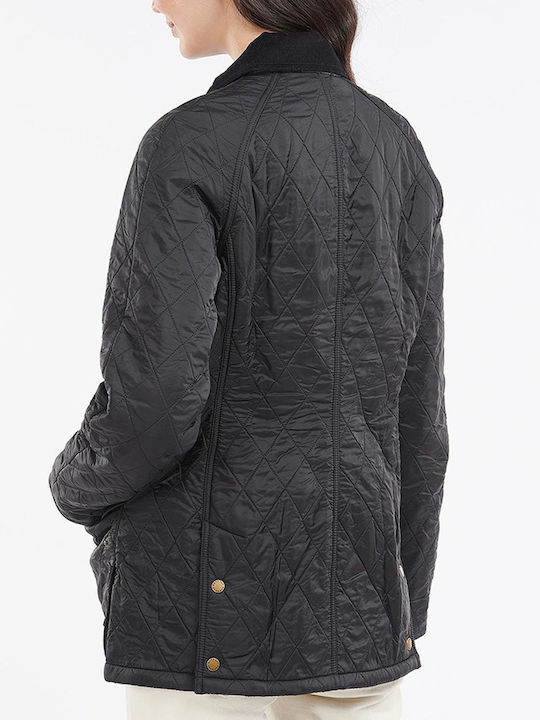 Barbour Women's Short Puffer Jacket for Spring or Autumn Black