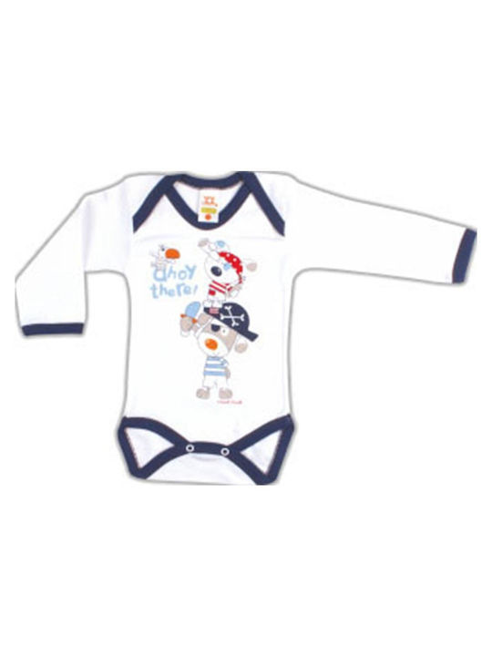 Nina Club Baby Bodysuit Set Long-Sleeved Blue