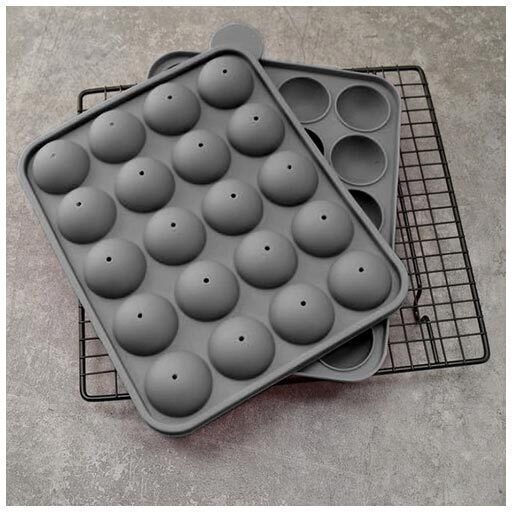 Ruhhy Silicone Lollipop 20 Cups Baking Pan 22.5x18.5x4cm