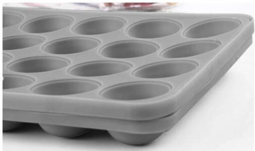 Ruhhy Silicone Lollipop 20 Cups Baking Pan 22.5x18.5x4cm