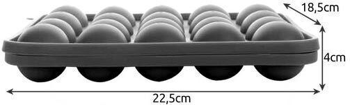 Ruhhy Silicone Lollipop 20 Cups Baking Pan 22.5x18.5x4cm