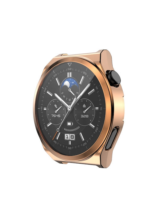 Silikonhülle in Rose Gold Farbe für Huawei Watch GT 3 Pro 43mm Silikonhülle in Rose Gold Farbe für Huawei Watch GT 3 Pro 43mm