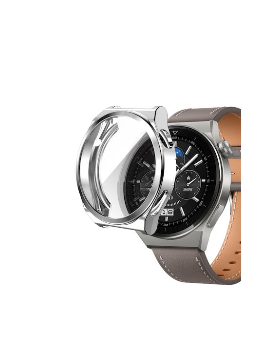 Θήκη Σιλικόνης σε Ασημί χρώμα για το Huawei Watch GT 3 Pro 43mm