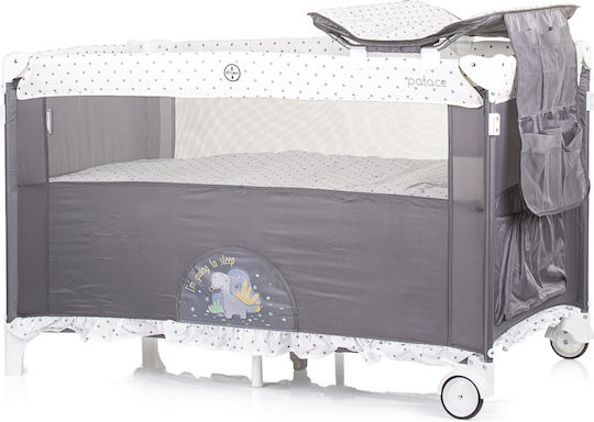 Chipolino Loc de joacă 2 Nivele cu Schimbător & Saltea Gri