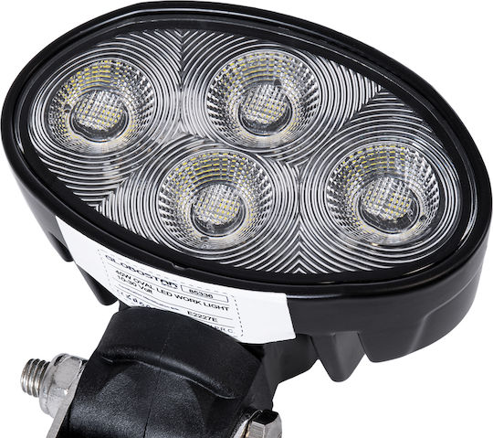 GloboStar Rund Wasserdicht Scheinwerfer Auto LED 12V 40W mit Weiß Beleuchtung 3Stück