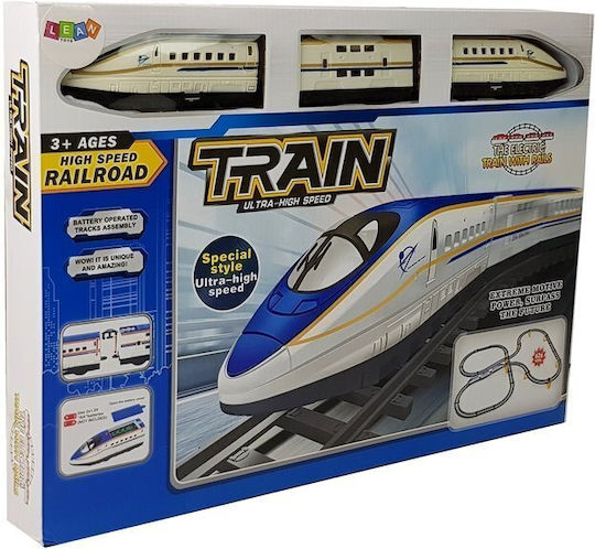 Lean Toys Railway Σετ με Τρενάκι για 3+ Ετών