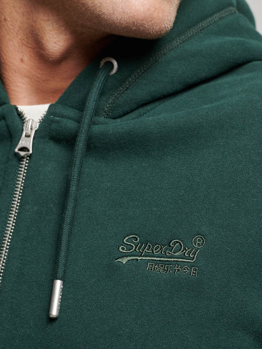 Green Hooded Cardigan