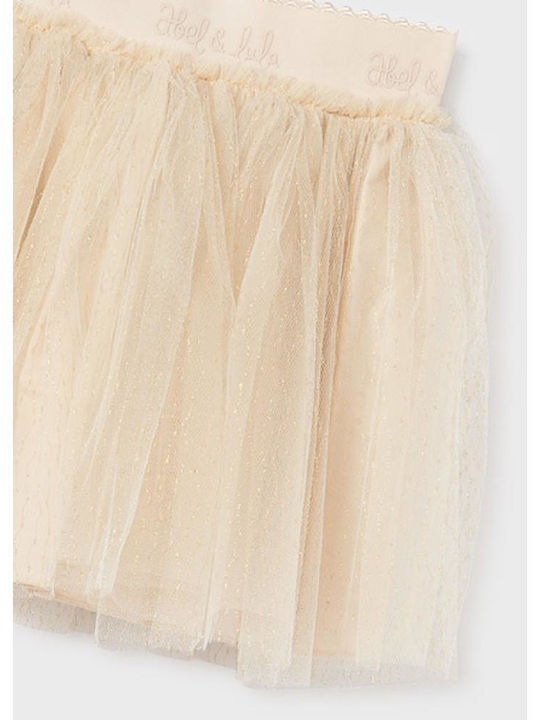 Kids' Tulle Skirt Beige