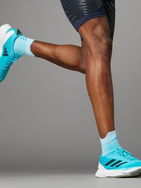 Adizero SL Herren Sportschuhe Laufen Lucid Cyan / Black Blue Met / Wonder Silver