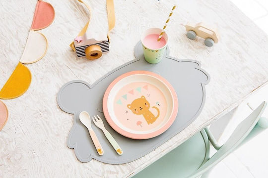 Petit Monkey Beige Silicone Placemats