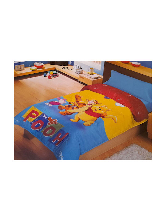 Disney Kids Duvet Single with Microfiber Filling Light Blue 150x220cm