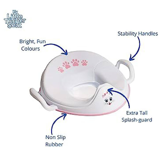 My Carry Potty Toddler Toilet Seat with Handles White
