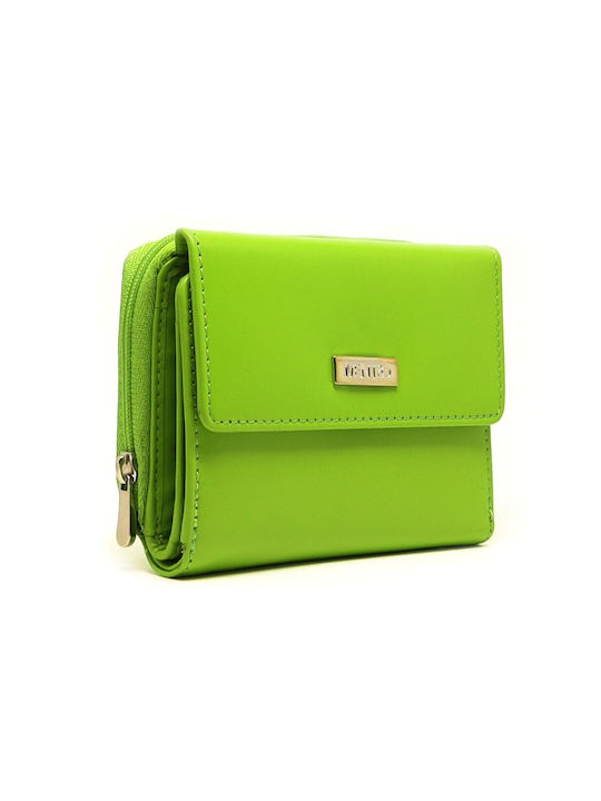 Mentzo Small Leather Women's Wallet with RFID Green