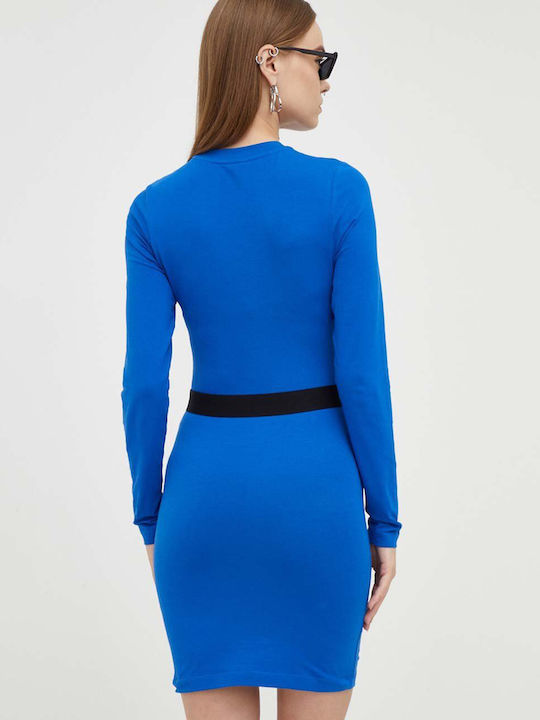 Karl Lagerfeld Mini Evening Dress Blue