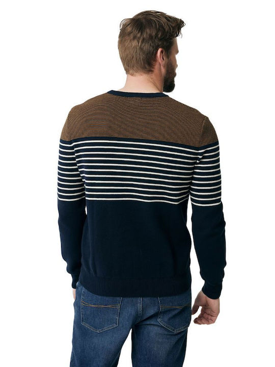 Mexx Herren Langarm-Pullover Marineblau