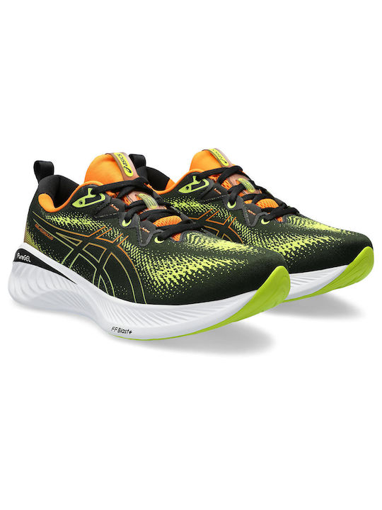 ASICS Gel-Cumulus 25 Sportschuhe Laufen Black / Neon Lime