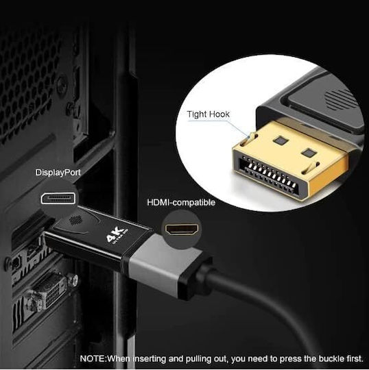 ATC Converter DisplayPort male to HDMI female 1pcs 02.002.0022