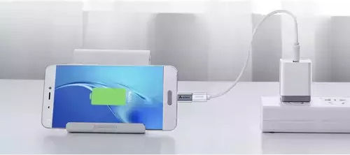 Izoxis Izoxis Конвертор USB-C мъжки към micro USB женски Сребрист 1бр
