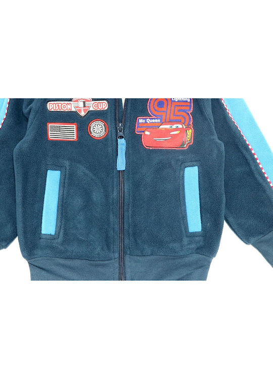 Disney Boys Fleece Cardigan with Zipper Blue