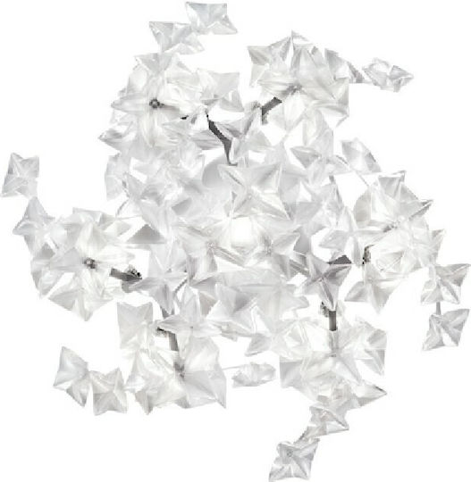 Slamp Hanami Modern Leuchte Wand mit Fassung G9 Silber 65x21cm