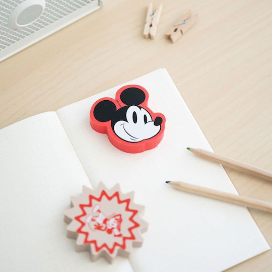 Grupo Erik Σετ Γόμες για Μολύβι Disney Mickey 2τμχ Κόκκινες