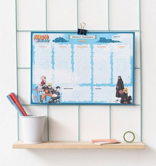 Grupo Erik Naruto Anime Collection Weekly Planner Blue 21x29cm