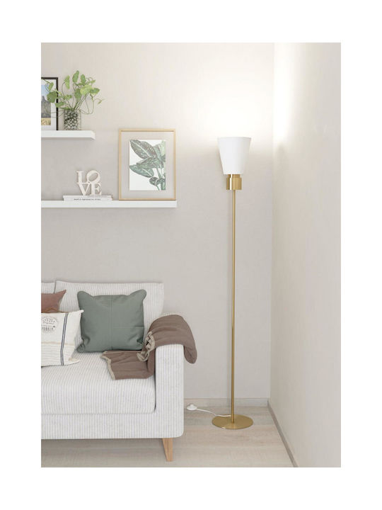 Eglo Aglientina Floor Lamp H170xW20cm. with Socket for Bulb E27 Gold