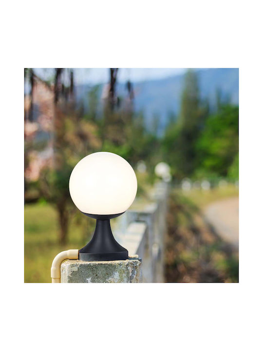 V-TAC Outdoor Globe Floor Lamp 60W IP44 for E27 Socket Black