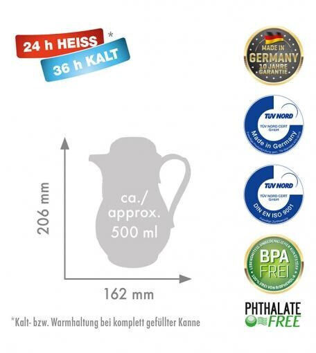 Rotpunkt Thermos Jug Stainless Steel 500ml White