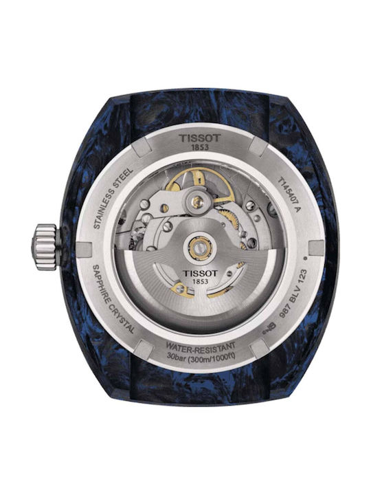 Tissot T-Sport Men's Watch Battery with Blue Rubber Strap