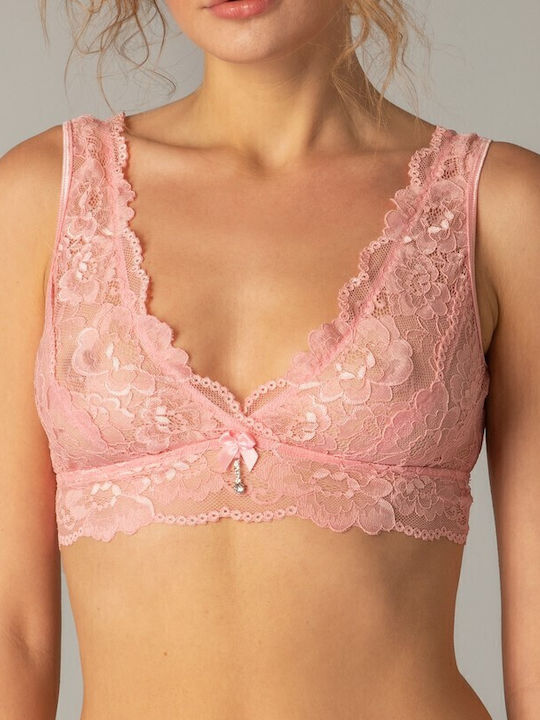 Milena by Paris Bralette Σουτιέν Ροζ
