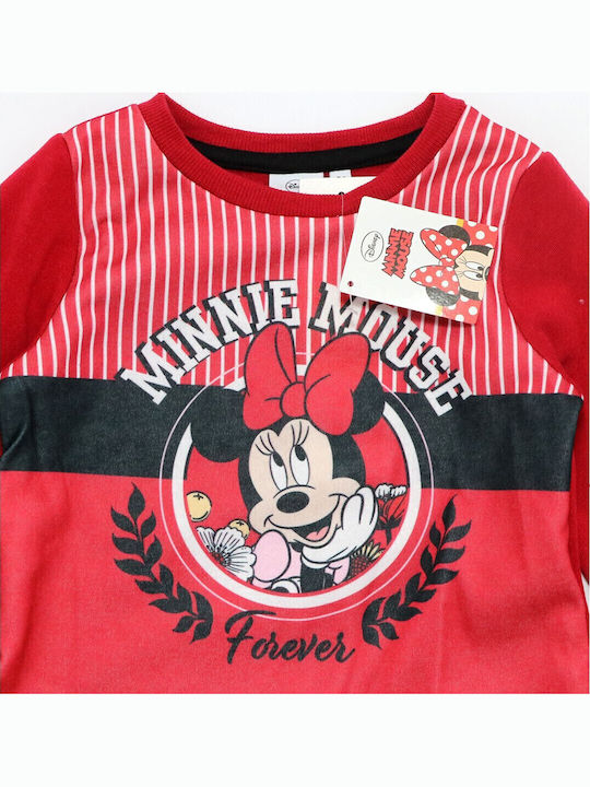 Παιδικό Σετ Φόρμας Κόκκινο 2τμχ Minnie Mouse