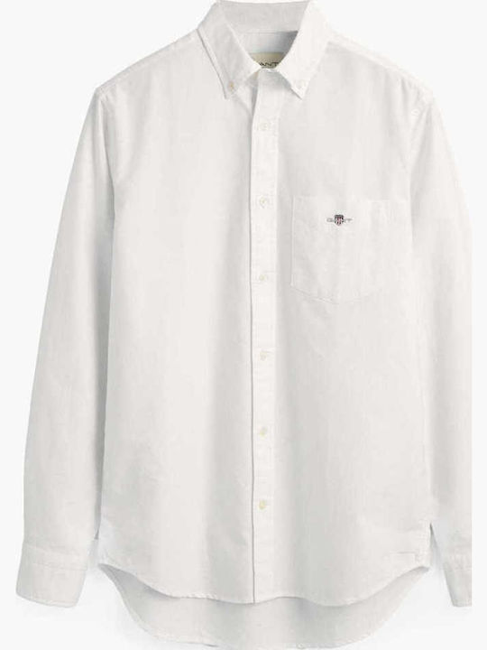 Long-sleeved Cotton Shirt White