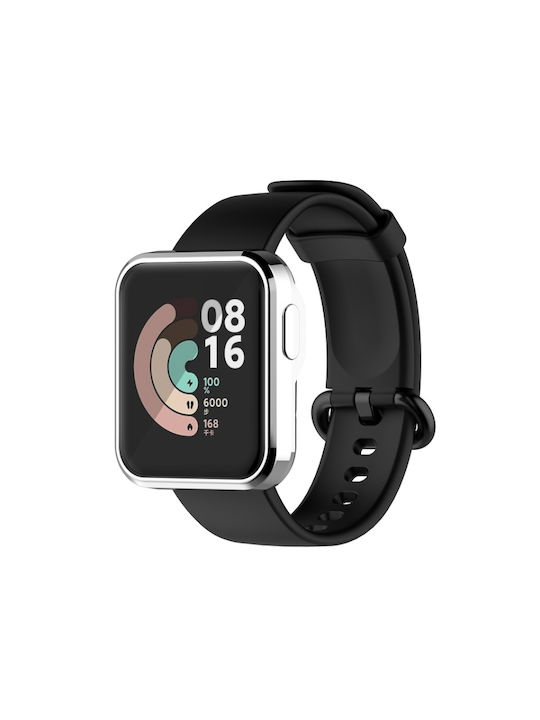 Silicone Case in Silver color for Mi Watch Lite