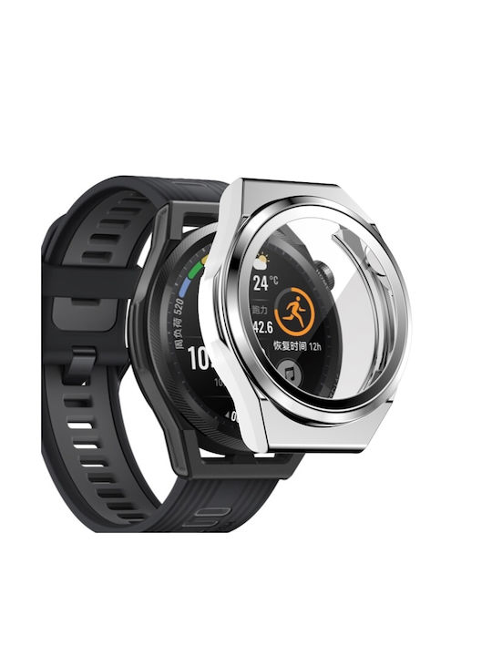 Schutz Silikonhülle in Silber Farbe für Huawei Watch GT Läufer
