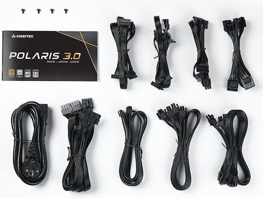 Chieftec Polaris 3.0 1050W Черен Компютърно захранване Пълен модул 80 Plus Gold