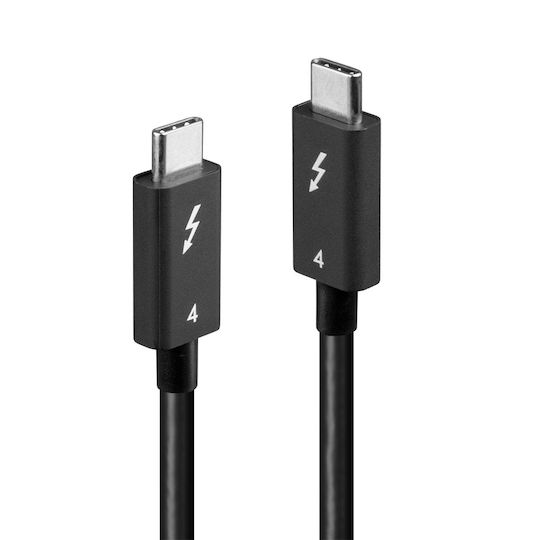 Lindy Thunderbolt 4 Cable Μαύρο 1m (31120)