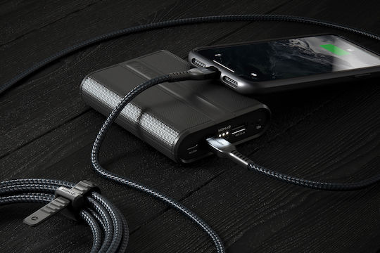 Nomad Geflochten USB-C zu Lightning Kabel 20W Schwarz 3m (NM01320685)