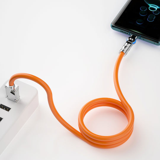 Dudao Usb USB-A zu Lightning Kabel 30W Orange 1m
