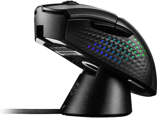 MSI Clutch Gm51 Ασύρματο RGB Gaming Ποντίκι 26000 DPI Μαύρο