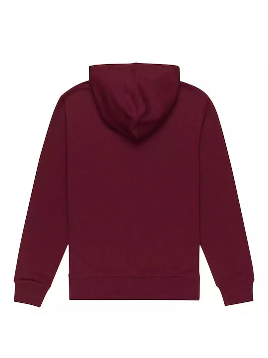 Element Herren Sweatshirt Jacke mit Kapuze Burgundisch