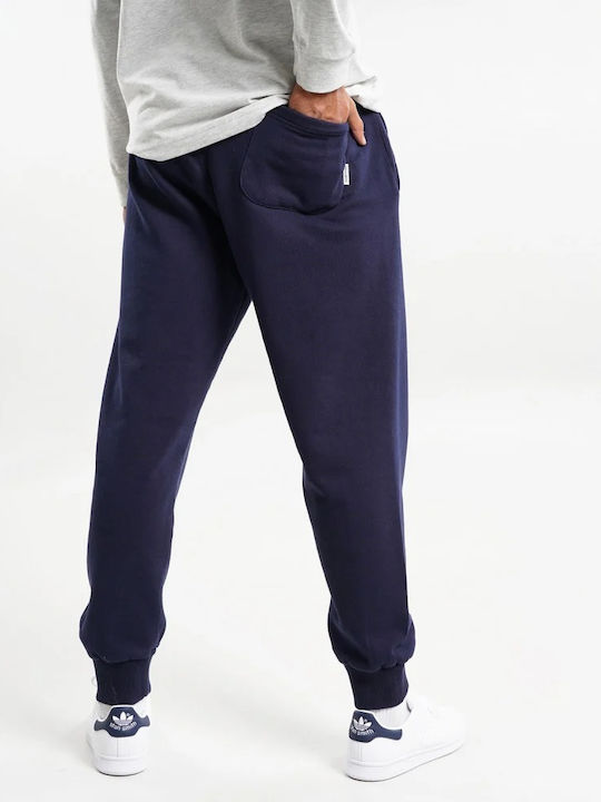 Franklin & Marshall Men's Sweatpants with Rubber Navy Blue